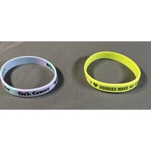 "Lot of 40 Silicone Wrisitbands Rubber Bracelets Brand New- "20 of Each"